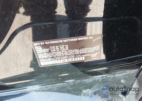 2015 BMW 435I Gran Coupe из США, поврежденный, VIN WBA4B1C50FG241336